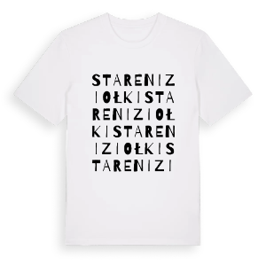Stare Niziołki ordlek t-shirt – ekologisk bomull t-shirt från Pinshirt