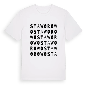 Staworowo ordlek t-shirt – ekologisk bomull t-shirt från Pinshirt