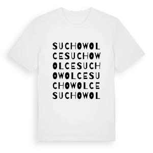 Suchowolce ordlek t-shirt – ekologisk bomull t-shirt från Pinshirt