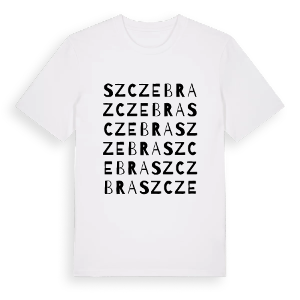 Szczebra ordlek t-shirt – ekologisk bomull t-shirt från Pinshirt