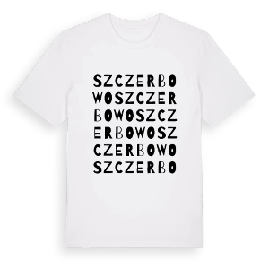 Szczerbowo ordlek t-shirt – ekologisk bomull t-shirt från Pinshirt