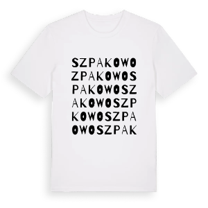 Szpakowo ordlek t-shirt – ekologisk bomull t-shirt från Pinshirt