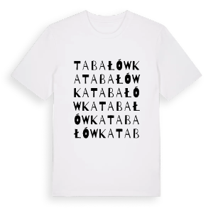 Tabałówka ordlek t-shirt – ekologisk bomull t-shirt från Pinshirt