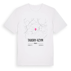 Tabory-Rzym karta t-shirt – ekologisk bomull t-shirt från Pinshirt