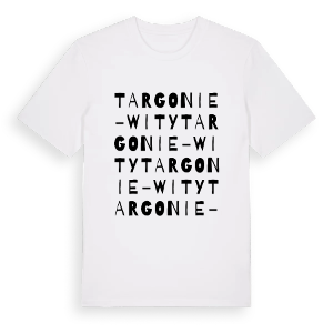 Targonie-Wity ordlek t-shirt – ekologisk bomull t-shirt från Pinshirt