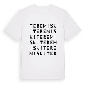 Teremiski ordlek t-shirt – ekologisk bomull t-shirt från Pinshirt