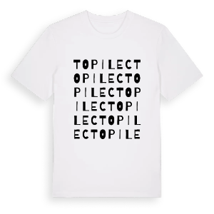 Topilec ordlek t-shirt – ekologisk bomull t-shirt från Pinshirt