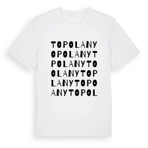 Topolany ordlek t-shirt – ekologisk bomull t-shirt från Pinshirt
