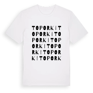 Toporki ordlek t-shirt – ekologisk bomull t-shirt från Pinshirt