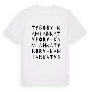 Tybory-Kamianka ordlek t-shirt – ekologisk bomull t-shirt från Pinshirt
