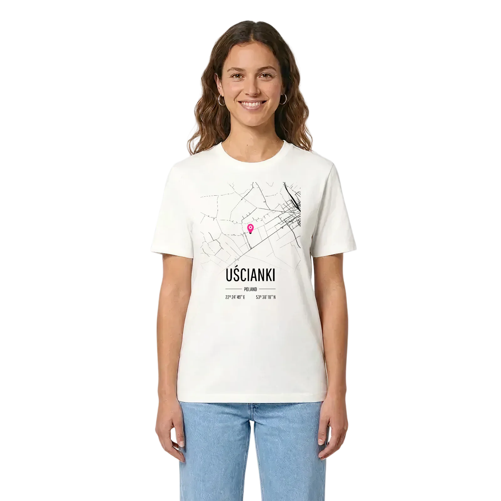 Uścianki karta t-shirt – White, i miljö