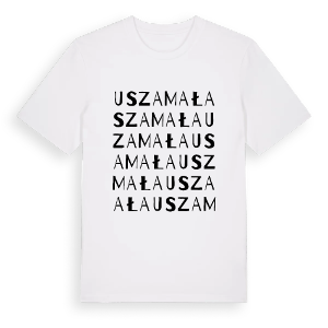 Usza Mała ordlek t-shirt – ekologisk bomull t-shirt från Pinshirt