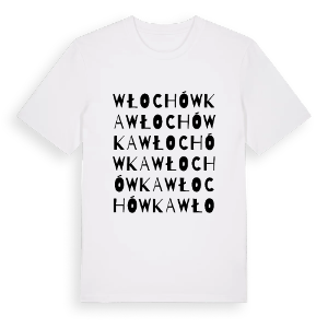 Włochówka ordlek t-shirt – ekologisk bomull t-shirt från Pinshirt