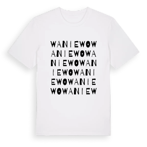 Waniewo ordlek t-shirt – ekologisk bomull t-shirt från Pinshirt