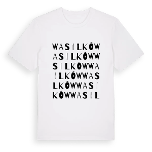 Wasilków ordlek t-shirt – ekologisk bomull t-shirt från Pinshirt