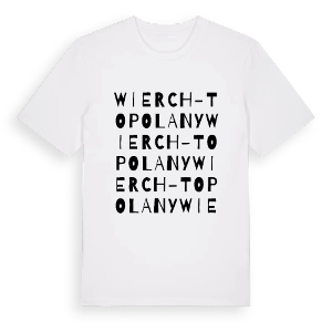 Wierch-Topolany ordlek t-shirt – ekologisk bomull t-shirt från Pinshirt