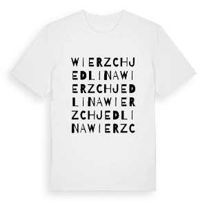 Wierzchjedlina ordlek t-shirt – ekologisk bomull t-shirt från Pinshirt