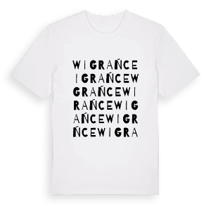 Wigrańce ordlek t-shirt – ekologisk bomull t-shirt från Pinshirt