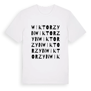 Wiktorzyn ordlek t-shirt – ekologisk bomull t-shirt från Pinshirt