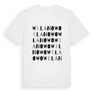 Wilanowo ordlek t-shirt – ekologisk bomull t-shirt från Pinshirt