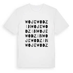 Wojewodzin ordlek t-shirt – ekologisk bomull t-shirt från Pinshirt