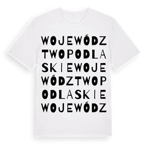 województwo podlaskie ordlek t-shirt – ekologisk bomull t-shirt från Pinshirt