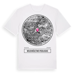 województwo podlaskie t-shirt – ekologisk bomull t-shirt från Pinshirt