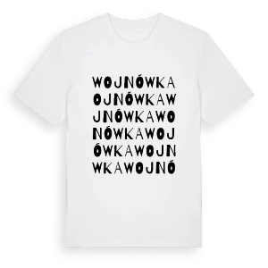 Wojnówka ordlek t-shirt – ekologisk bomull t-shirt från Pinshirt
