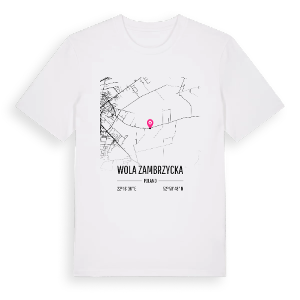 Wola Zambrzycka karta t-shirt – ekologisk bomull t-shirt från Pinshirt