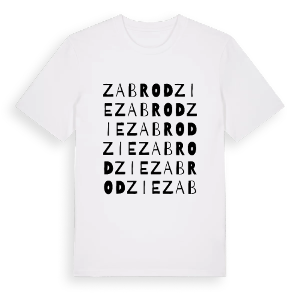 Zabrodzie ordlek t-shirt – ekologisk bomull t-shirt från Pinshirt