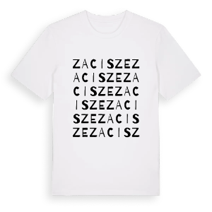 Zacisze ordlek t-shirt – ekologisk bomull t-shirt från Pinshirt