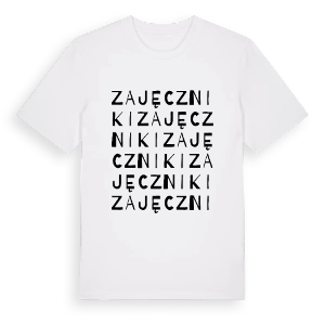 Zajęczniki ordlek t-shirt – ekologisk bomull t-shirt från Pinshirt
