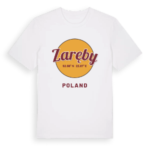 Zaręby cirkel t-shirt – ekologisk bomull t-shirt från Pinshirt