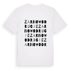 Żarnowo Drugie ordlek t-shirt – ekologisk bomull t-shirt från Pinshirt