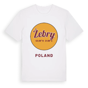 Żebry cirkel t-shirt – ekologisk bomull t-shirt från Pinshirt