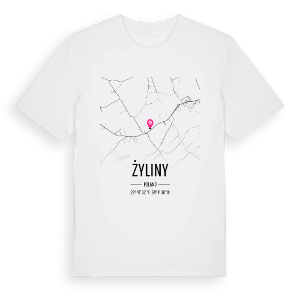 Żyliny karta t-shirt – ekologisk bomull t-shirt från Pinshirt