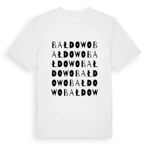 Bałdowo ordlek t-shirt – ekologisk bomull t-shirt från Pinshirt