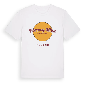 Borowy Młyn cirkel t-shirt – ekologisk bomull t-shirt från Pinshirt