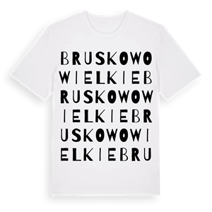 Bruskowo Wielkie ordlek t-shirt – ekologisk bomull t-shirt från Pinshirt
