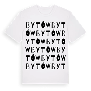 Bytów ordlek t-shirt – ekologisk bomull t-shirt från Pinshirt