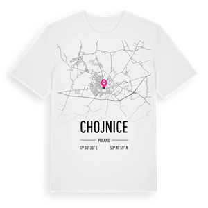 Chojnice karta t-shirt – ekologisk bomull t-shirt från Pinshirt