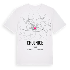 Chojnice karta t-shirt – ekologisk bomull t-shirt från Pinshirt