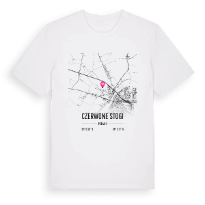 Czerwone Stogi karta t-shirt – ekologisk bomull t-shirt från Pinshirt