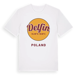 Delfin cirkel t-shirt – ekologisk bomull t-shirt från Pinshirt