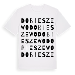 Dobieszewo ordlek t-shirt – ekologisk bomull t-shirt från Pinshirt