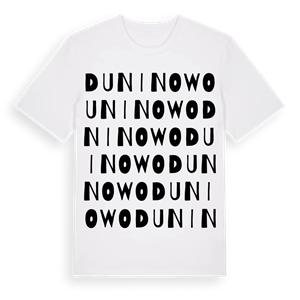 Duninowo ordlek t-shirt – ekologisk bomull t-shirt från Pinshirt