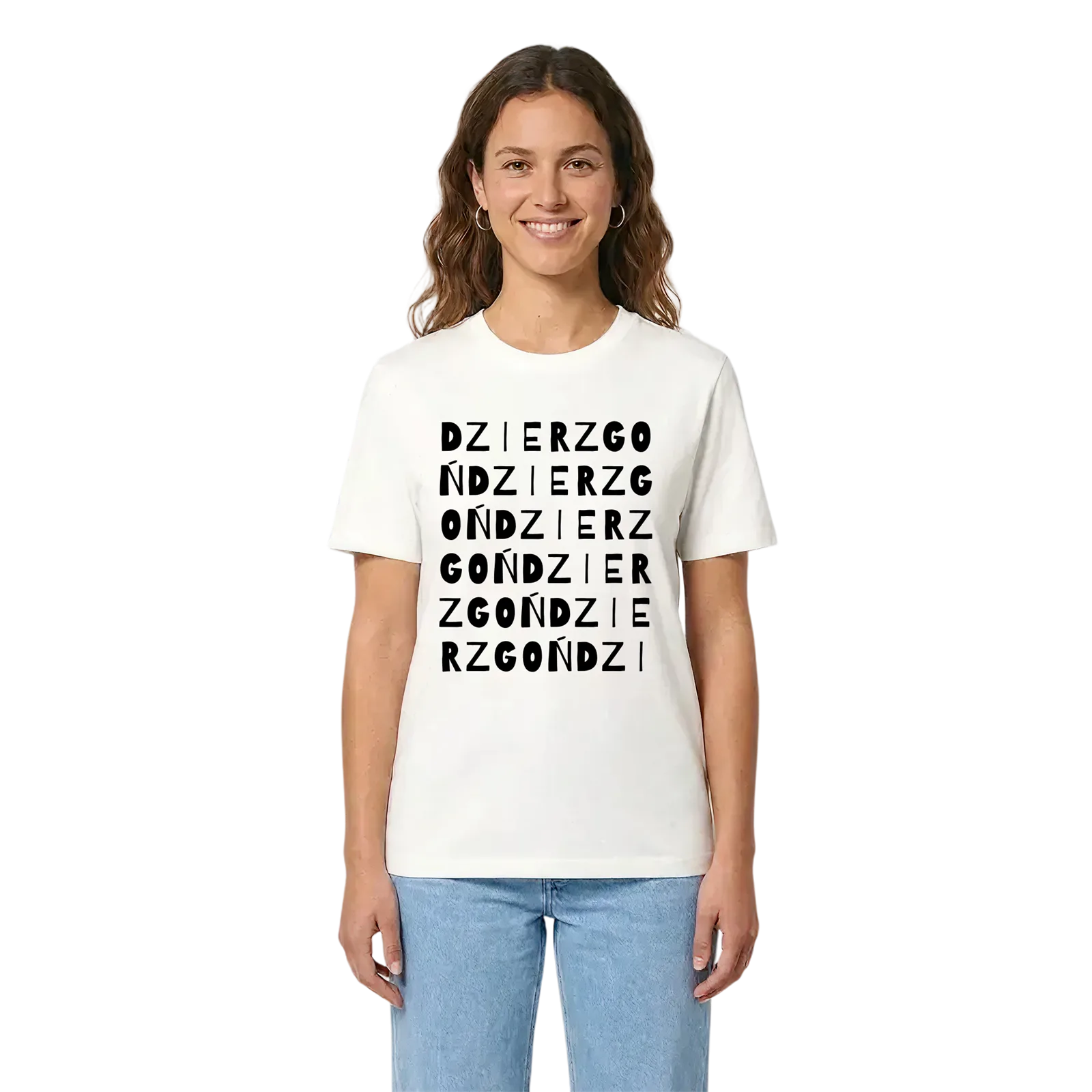 Dzierzgoń ordlek t-shirt – White, i miljö
