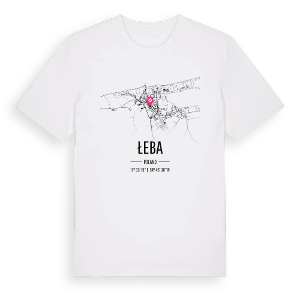 Łeba karta t-shirt – ekologisk bomull t-shirt från Pinshirt