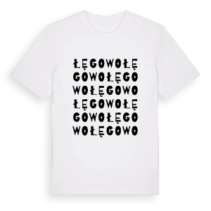 Łęgowo ordlek t-shirt – ekologisk bomull t-shirt från Pinshirt