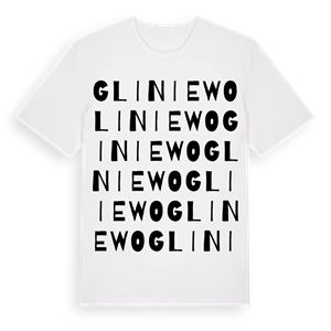 Gliniewo ordlek t-shirt – ekologisk bomull t-shirt från Pinshirt